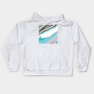 Summer Vibes Marble Waves Kids Hoodie